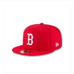 BOSTON RED SOX Scarlet Basic 59FIFTY New Era Fitted 7 3/8